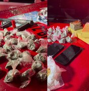 Após troca de tiros, quatro são presos com drogas e armas no Eustáquio Gomes