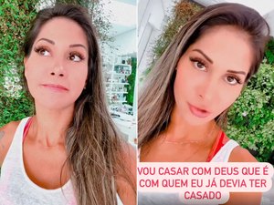 Mayra Cardi anuncia 'casamento com Deus' e promete 'festão de parar o trânsito'