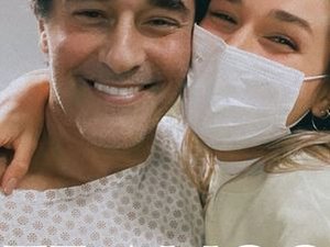 Sasha posa com Szafir no hospital após alta da UTI: 'Te amo'