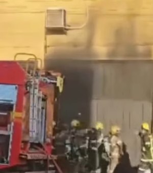 Explosão durante incêndio em supermercado deixa bombeiros feridos na fronteira entre Brasil e Uruguai