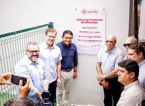 Prefeito Júlio Cezar e Marx Beltrão entregam sistema de tratamento de efluentes do Hospital Santa Rita