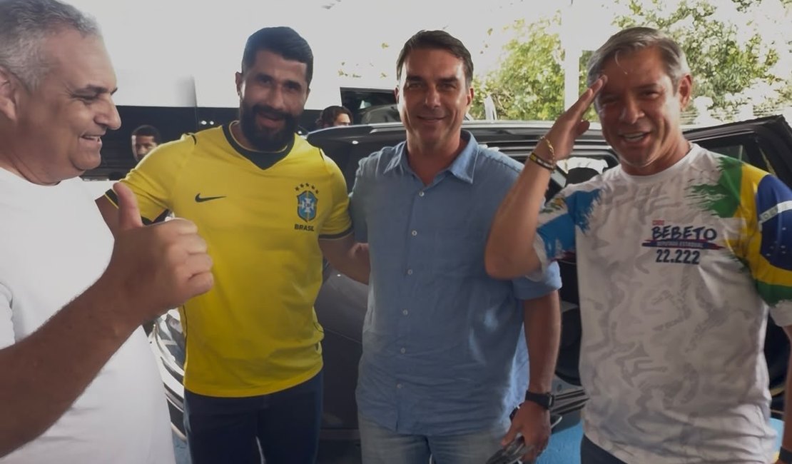 Alfredo Gaspar destaca atuação de Cabo Bebeto e Fábio Costa em agenda com Flávio Bolsonaro