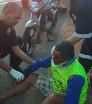 Motociclista fica ferido após colidir contra animal na AL 220