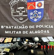 PM apreende arsenal e líderes de organização criminosa são neutralizados em Rio Largo