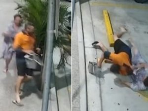 Após ser roubada, idosa persegue e derruba ladrão com ‘golpe ninja’