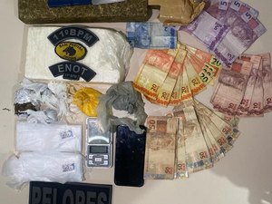 Polícia prende traficante em Penedo e  apreende dois tabletes de maconha