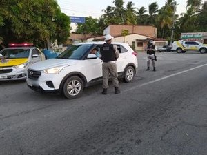 BPRV flagra irregularidades de trânsito durante blitz em Marechal Deodoro