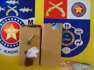 Mulher é flagrada com dois quilos de maconha dentro de táxi em São Miguel