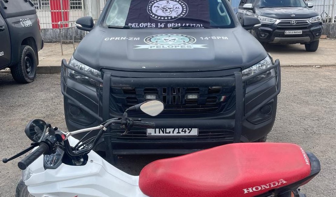 Motocicleta roubada é recuperada na Aldeia Wassu Cocal em Joaquim  Gomes