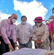 [Vídeo] Tereza Nelma e Luciano Barbosa visitam obra de construção do Hospital do Amor