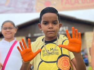 Caminhada contra abuso sexual infantil marca o encerramento das ações do Maio Laranja em Traipu