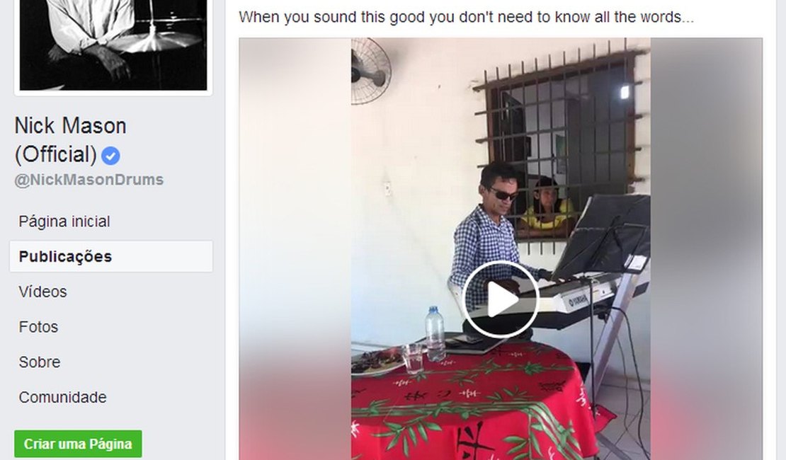 Baterista do Pink Floyd compartilha vídeo de cantor que viralizou com inglês 'bizarro'