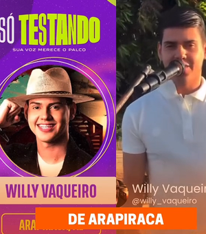 Arapiraquense Willy Vaqueiro é selecionado para participar de programa musical em Fortaleza