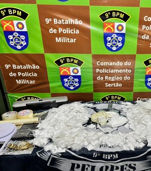 PM descobre drogas enterradas no Sertão e apreende arma de fogo em Porto Real do Colégio
