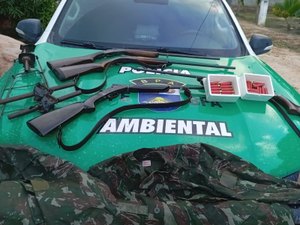 Polícia apreende armas e resgata aves em operação no Litoral Norte de Alagoas