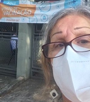Após internação, Laerte é vacinada contra a covid-19