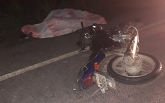 Mototaxista morre ao colidir em cavalo em Porto Calvo