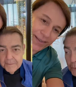 Faustão reage à homenagem de Tom Cavalcante no aniversário de 76 anos