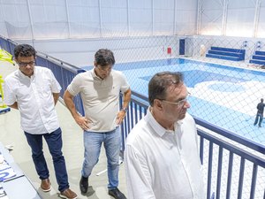 Prefeito Luciano destaca avanços nas obras do complexo esportivo em Bananeiras