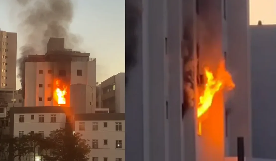 MG: bombeiros controlam incêndio em apartamento e salvam moradora