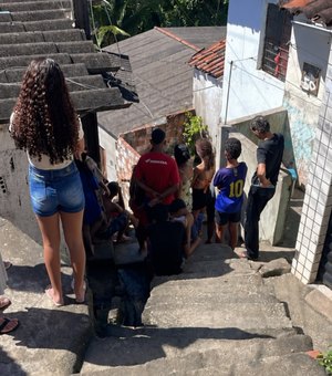 Jovem é morto a tiros no bairro Gruta de Lourdes, em Maceió; PM foi acionada