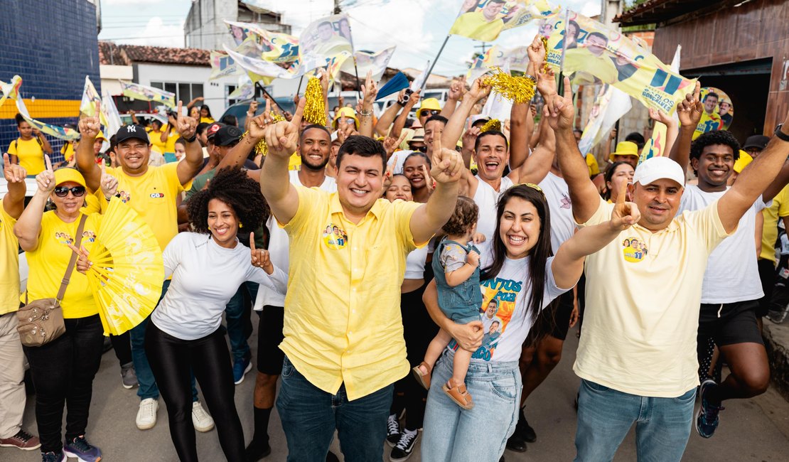 Carlos Gonçalves alcança grande aceitação do eleitorado nas ruas de Rio Largo