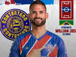 Jogador alagoano de Porto Calvo, Willian José é o mais novo contratado do Bahia