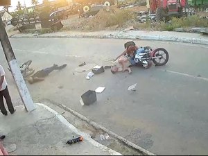 Duas motocicletas colidem de frente e deixam três feridos em Craíbas