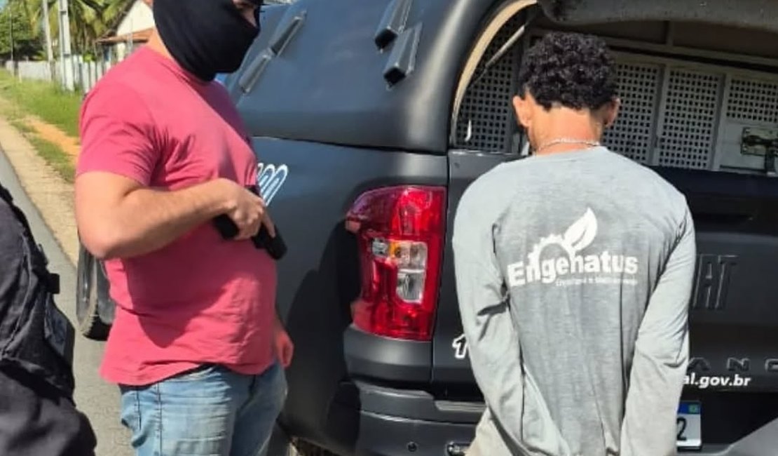 Integrante do Comando Vermelho é preso no povoado Peba em Piaçabuçu