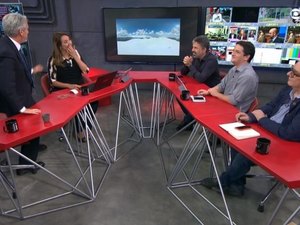 [Vídeo] Jornalista sai correndo de programa no ar para ir ao banheiro