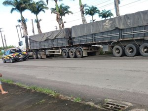 PRF autua carreta com mais de 60 toneladas de excesso de carga na BR-101
