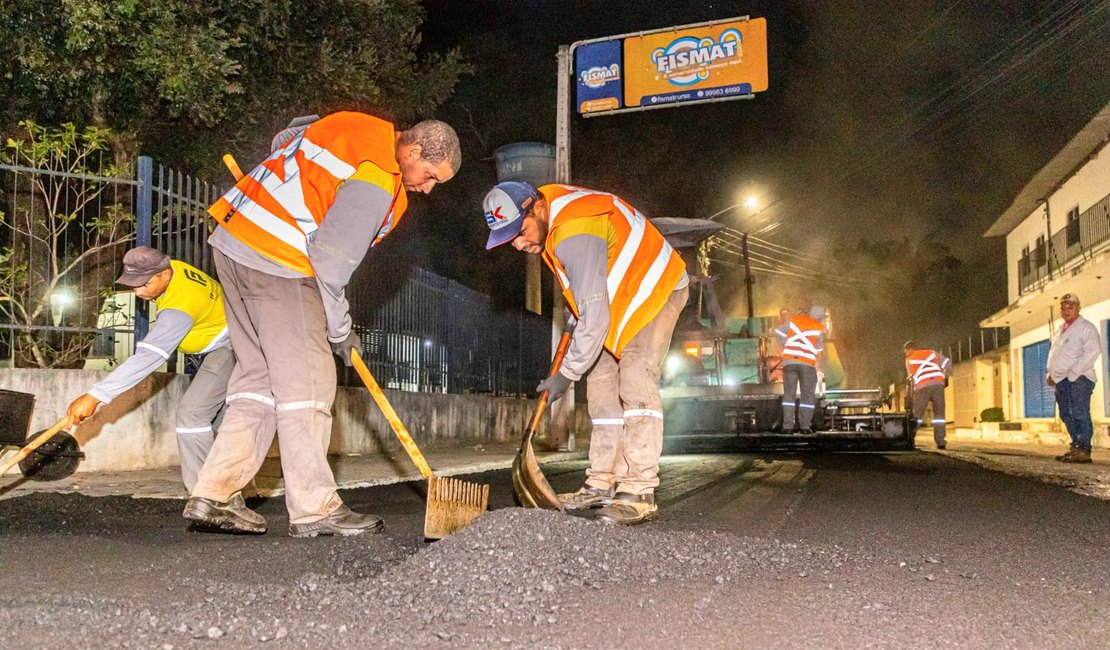 Asfalto novo: ruas e avenidas de Arapiraca recebem mais 5,5 km de recapeamento asfáltico