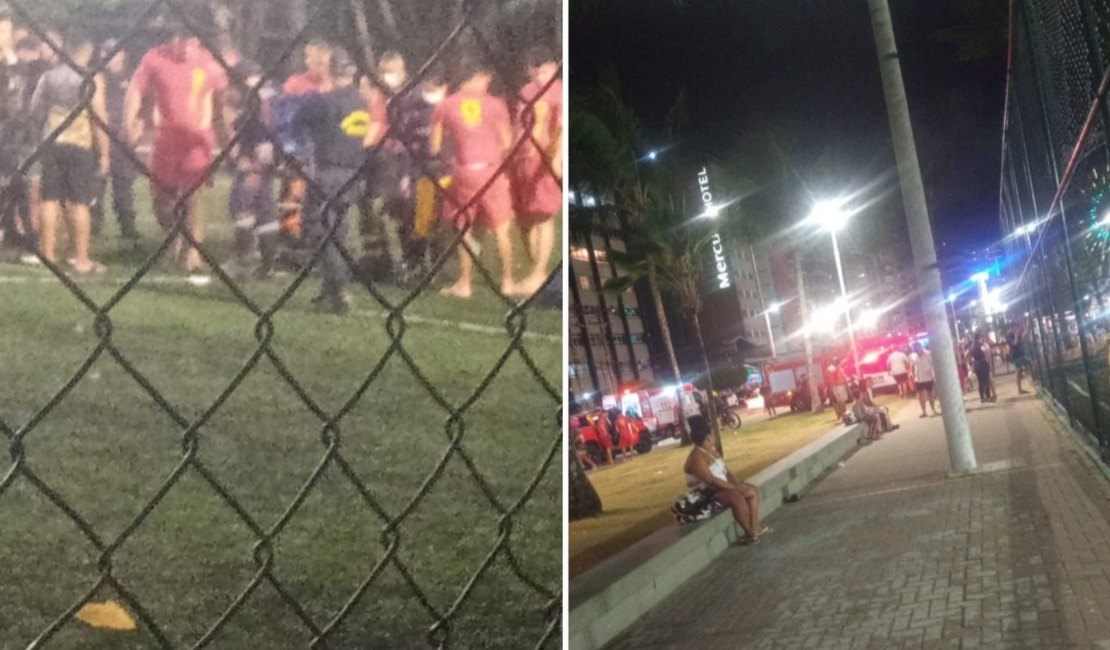 Homem passa mal durante jogo de futebol seis dias após morte de garçom no mesmo local