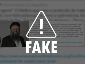 Afirmação de que defensor da cloroquina tenha sido indicado ao Nobel da Paz é insustentável