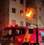 Incêndio atinge apartamento em Palmeira dos Índios e mobiliza polícia e bombeiros
