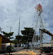 São João Massayó ganha Vila Junina com fogueira cenográfica de 24 metros na orla marítima