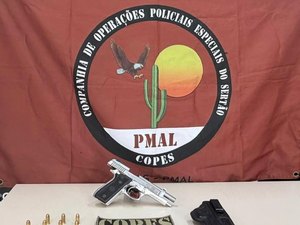 Polícia Militar prende homem por posse irregular de arma de fogo em Maribondo