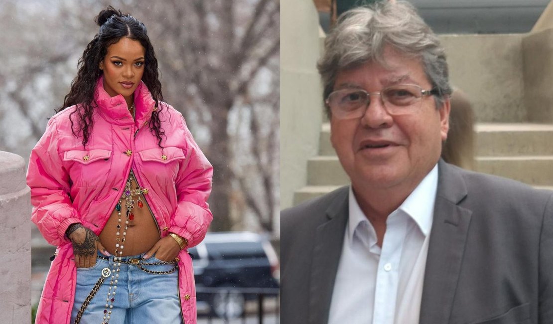 Governador da Paraíba convida Rihanna a dar à luz no estado