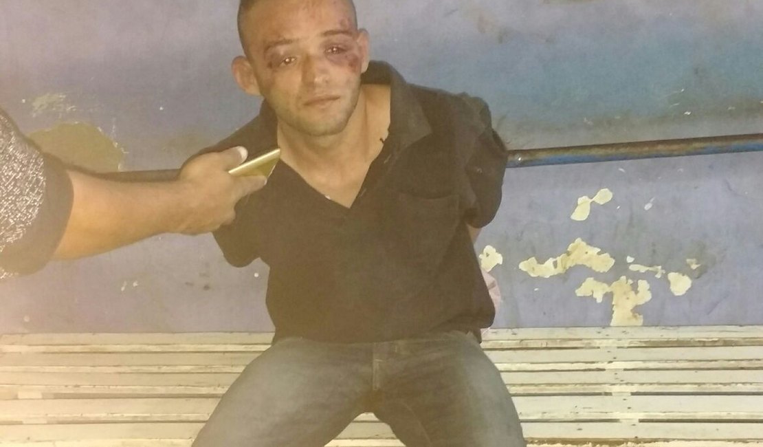 Assaltante tenta roubar moto, é perseguido e espancado pela população em Arapiraca