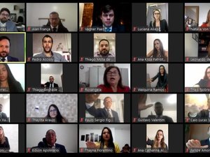 Em momento histórico, OAB-AL realiza juramento virtual de 40 novos advogados 