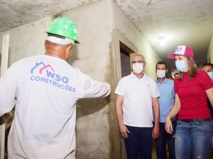 Deputada Cibele Moura visita obras de reforma do hospital de Chã Preta, realizada com emenda da parlamentar