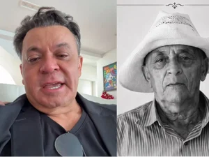Frank Aguiar desabafa e chora por não chegar a tempo do enterro do pai