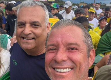 Em caminhada até Brasília, Cabo Bebeto celebra chegada de Alfredo Gaspar e diz: “O meu senador veio”