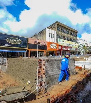 Obra do Centro Comercial de Arapiraca provoca queda nas vendas e amplia insatisfação de empresários