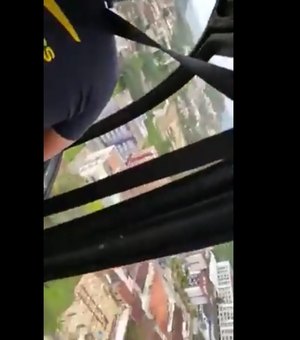[Vídeo] Queda de helicóptero é registrada por sobrevivente