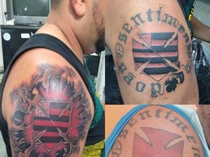 Ex-vascaíno cobre tatuagem da cruz-de-malta com escudo do Flamengo: 'Feliz'
