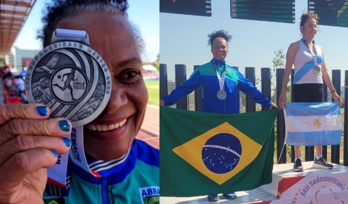 Aos 68 anos, Carminha volta a brilhar e leva Arapiraca ao pódio de atletismo no Chile