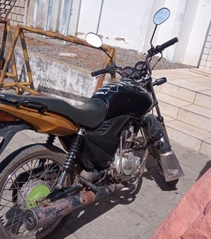 Moto roubada é encontrada; três suspeitos foram presos em Coruripe