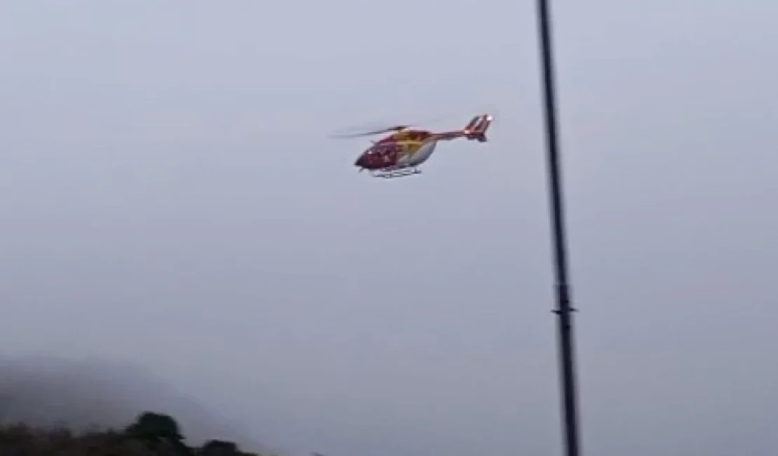 Vídeo mostra movimentação onde helicóptero do Corpo de Bombeiro caiu e matou seis pessoas