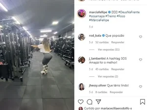 Márcia Fellipe é detonada na web após usar hashtag indevida em vídeo de treino